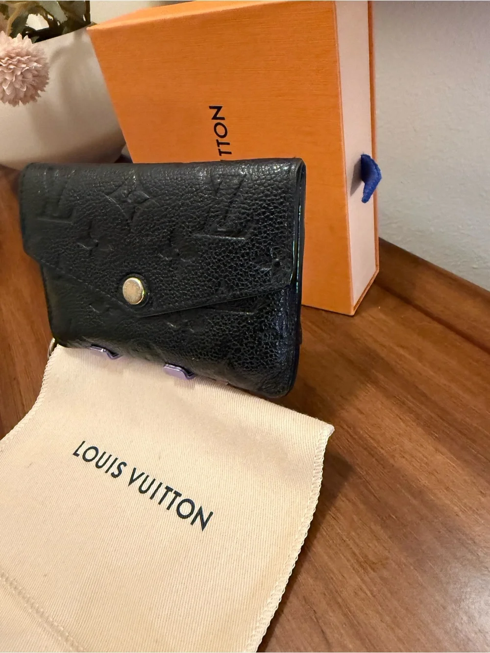 Louis Vuitton Black Monogram Envelope Wallet 💯authentic